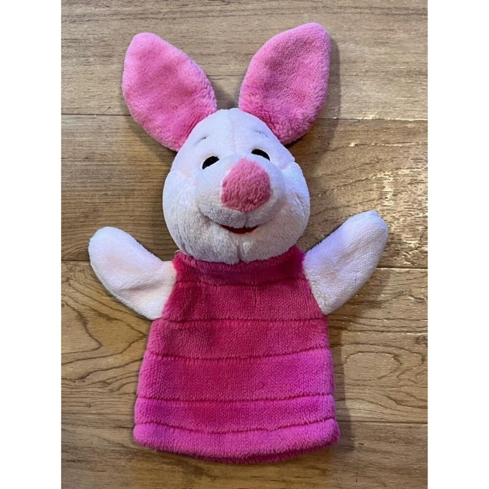 Vintage Piglet Hand Puppet | Walt Disney Mattell Winne the Pooh Kids Toy Cute